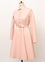 Baby Pink Latex Mac - Popper Front - SMALL