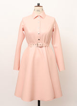 Baby Pink Latex Mac - Popper Front - SMALL