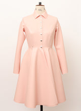 Baby Pink Latex Mac - Popper Front - SMALL