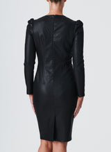 Black Leatherette Dress - Shoot Sample - SMALL