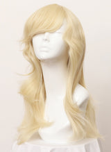 A117 - Long Blonde Natural Wave with Fringe