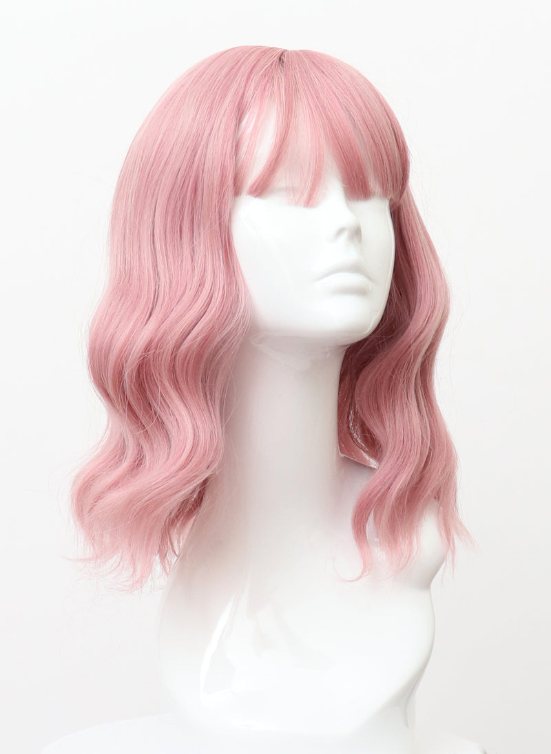 A120 Pink Natural Wave with Fringe