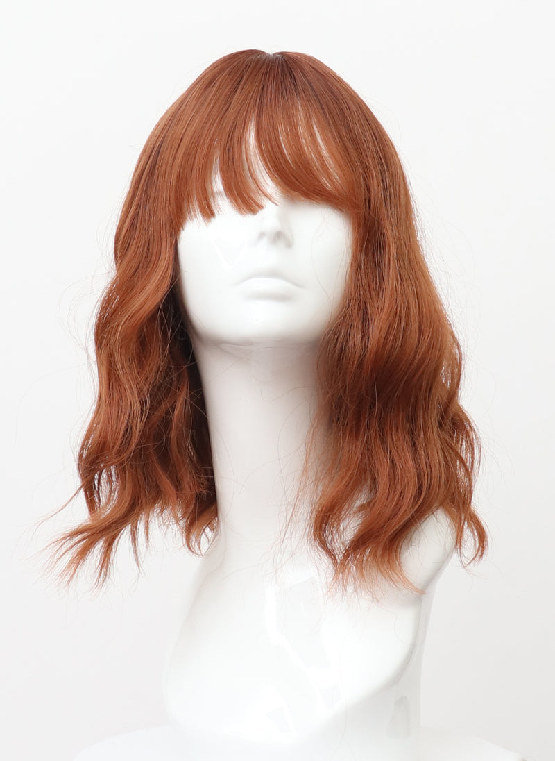 A121 Ginger Natural Wave with Fringe