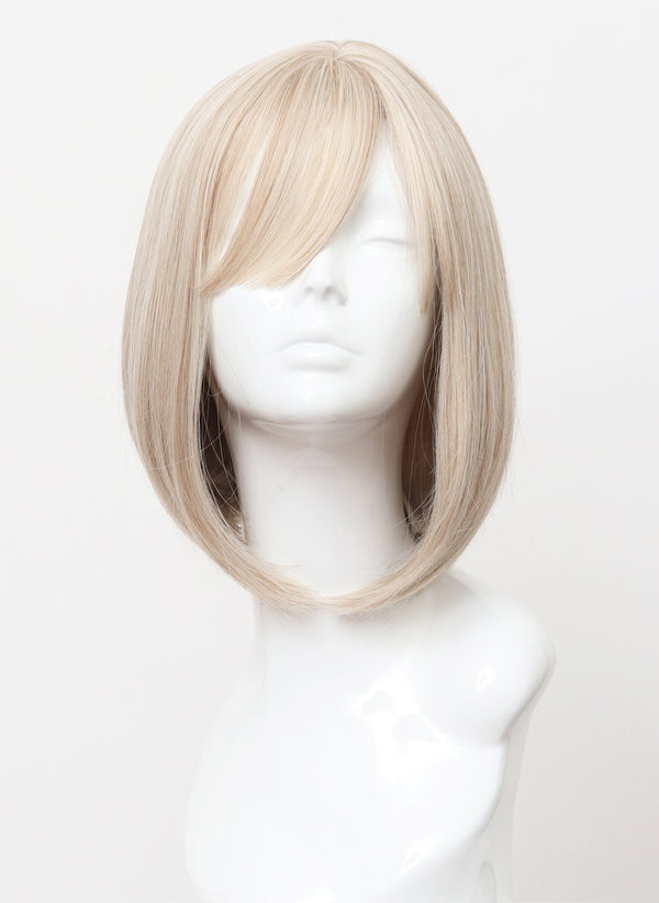 A129 - Natural Blonde Bob with Fringe