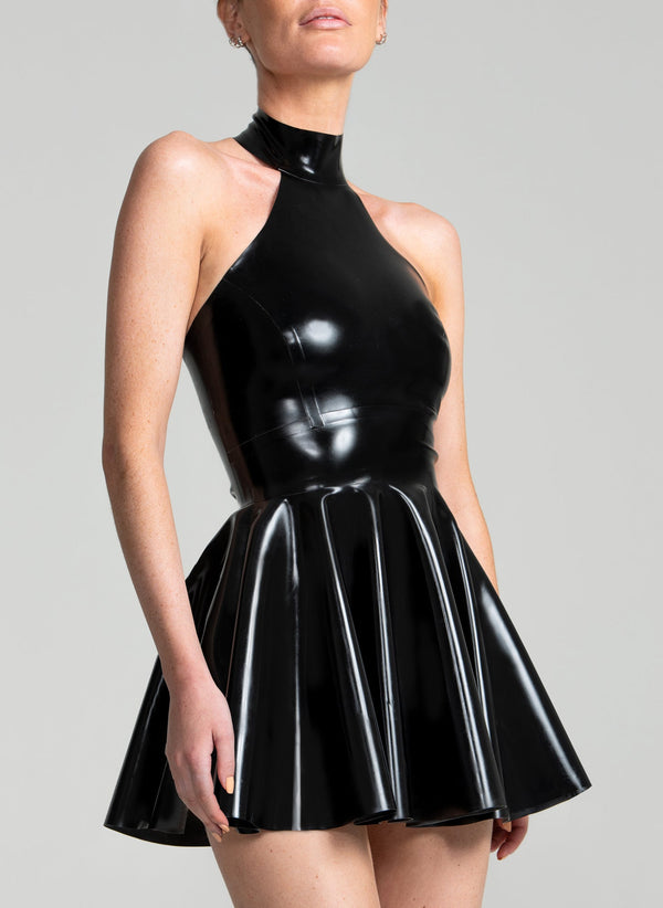 Black Later Skater Dress - MEDIUM