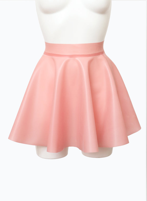 ST Pink Latex Skater Skirt - SMALL
