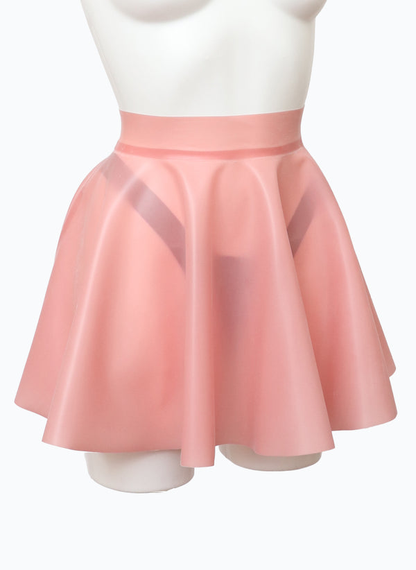 ST Pink Latex Skater Skirt - SMALL