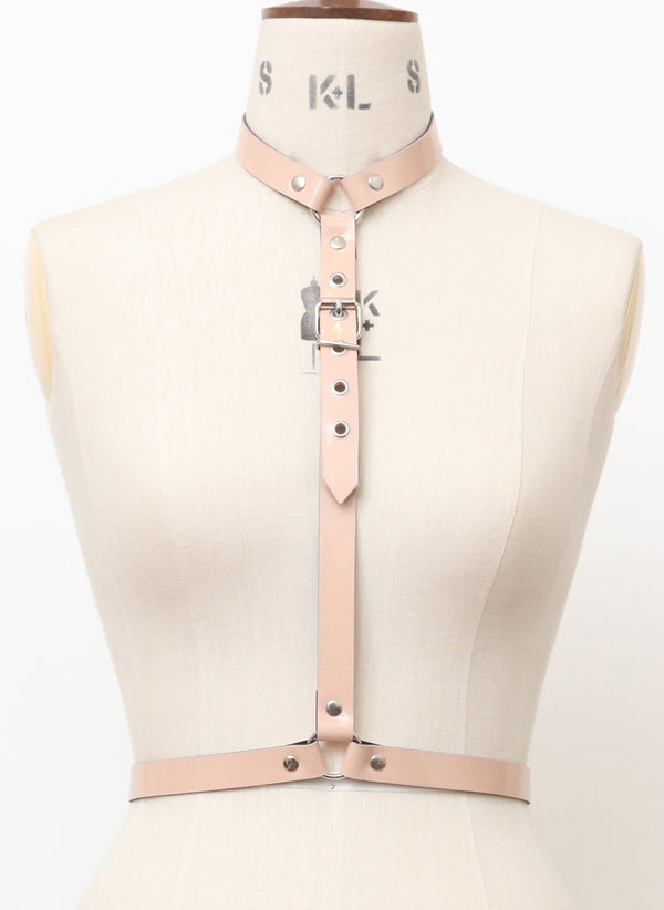 Baby Pink Leather Neck to Waist - XS/M
