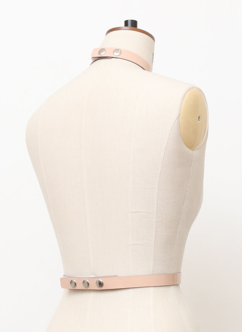 Baby Pink Leather Neck to Waist - XS/M