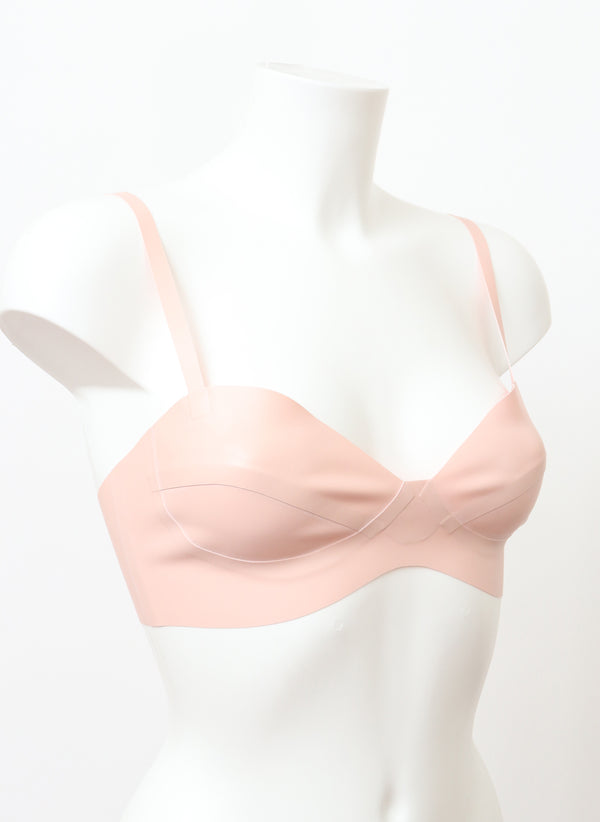 Baby Pink Latex Bra - SMALL