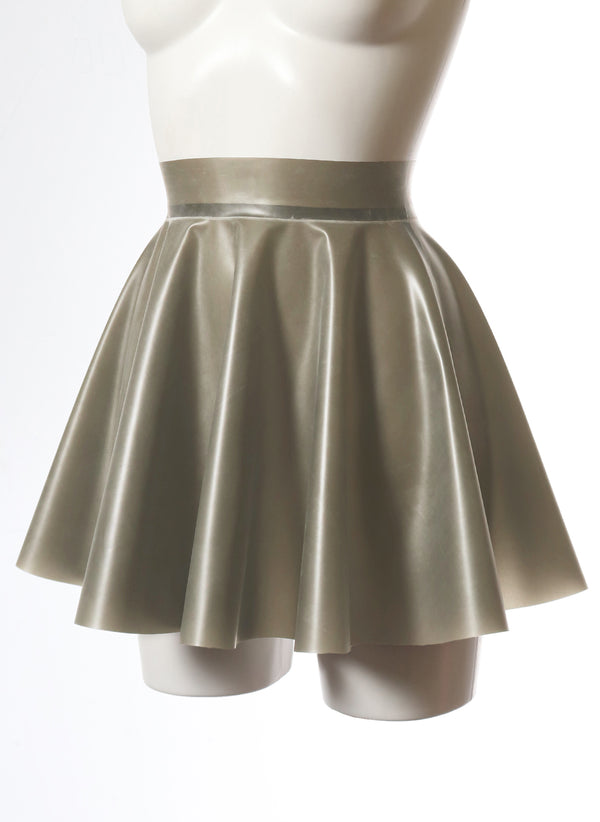 ST Grey Latex Skater Skirt - ALL SIZES