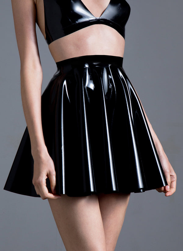 Latex Starlet Circle Skirt