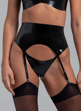 Latex Marilyn Suspender Belt