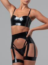 Latex Lady Boss Lingerie Set