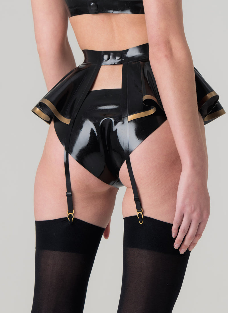 Latex Godiva Suspender Belt