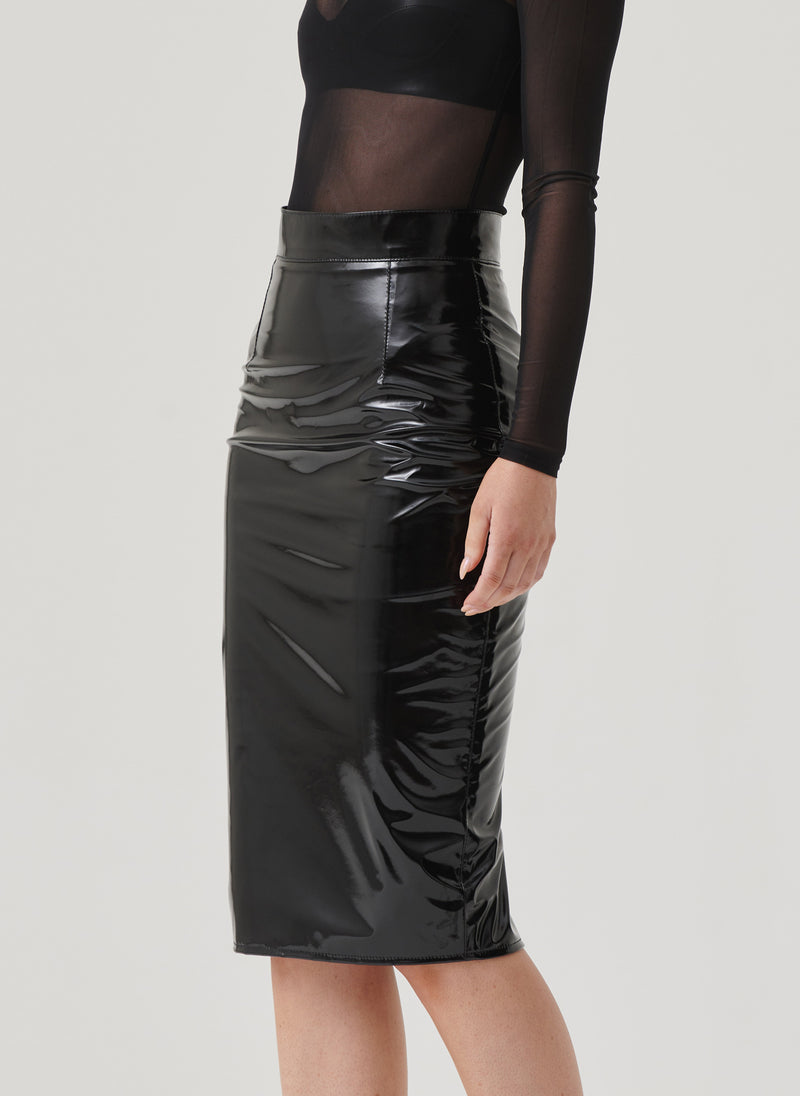 Domino Pencil Skirt - PVC